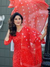 Orange Colour Cotton Blend With Print Kurti With Pant Dupatta Wholesale Price In Surat Aaradhna 2029